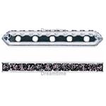 Dreamtime Crystal DC 77730 Rondelle Spacer Bars 5 Hole Mocca/Silver